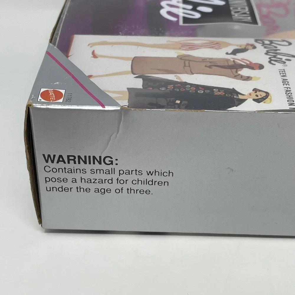 VTG 35th Anniversary 1959 Brunette Barbie Doll & Package Reproduction 93' Mattel